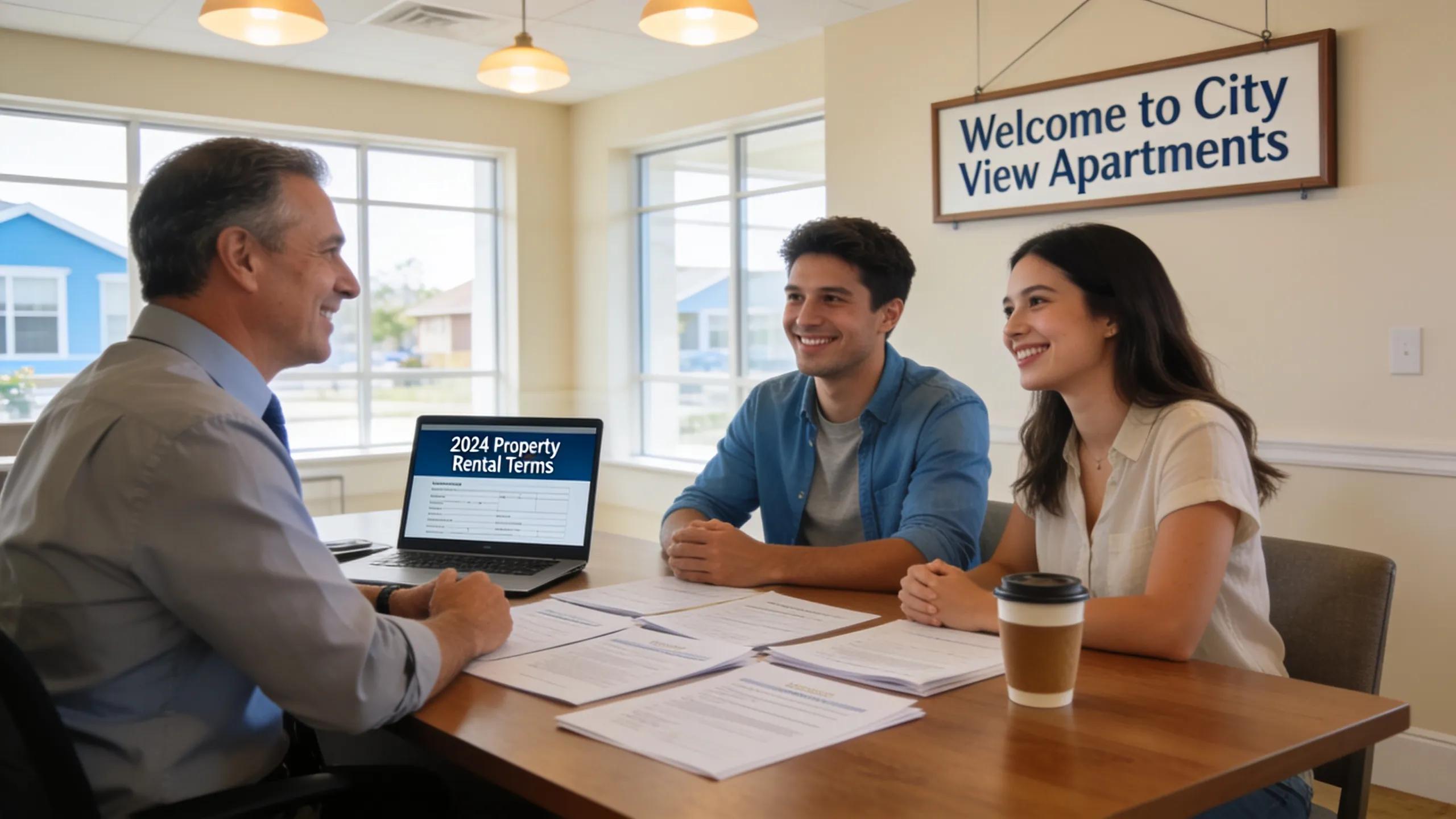 Landlord engaging with tenants in an office environment, underscoring business income protection